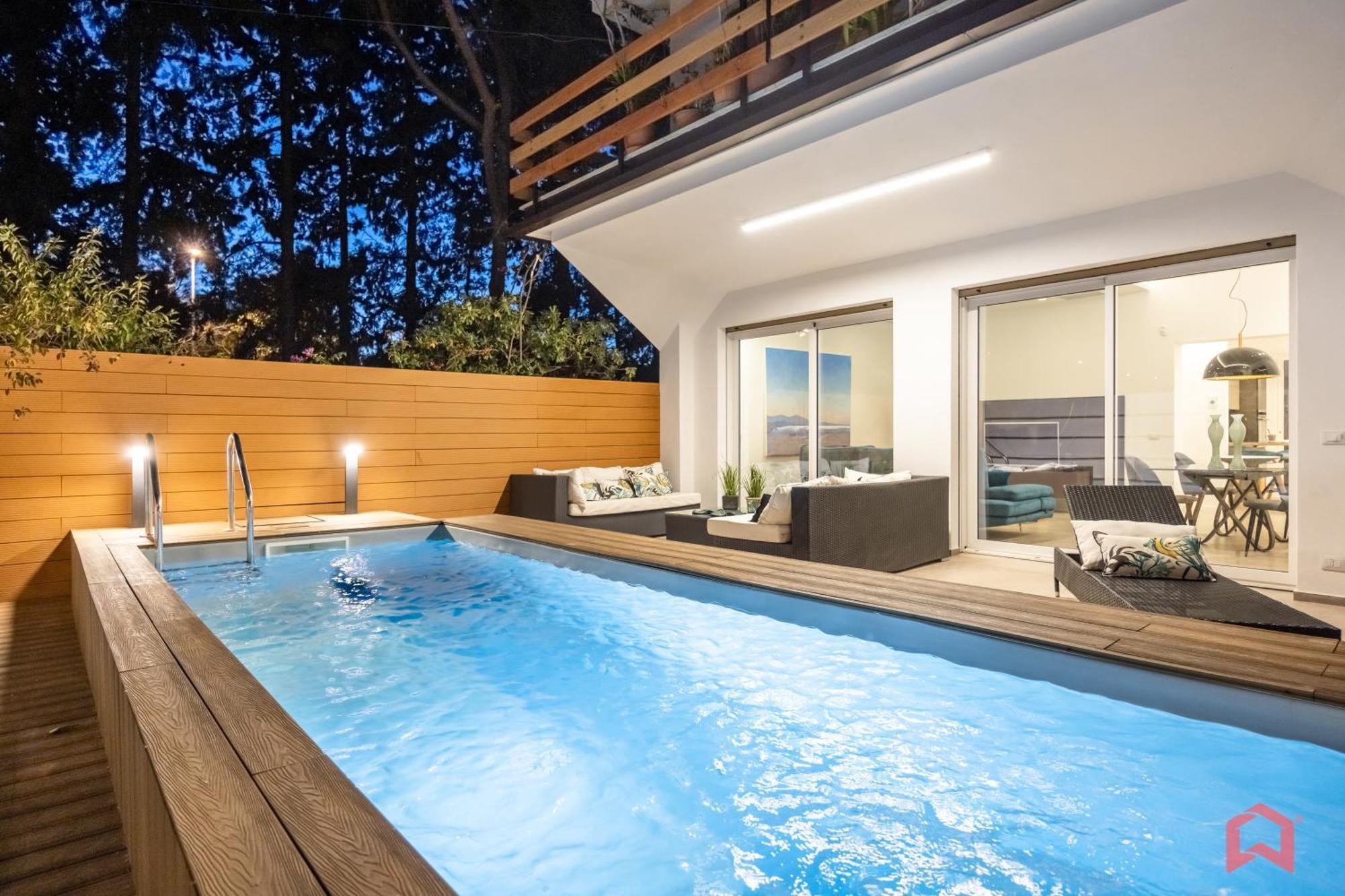 Appartamento In Villa Con Piscina Privata 팔레르모 외부 사진