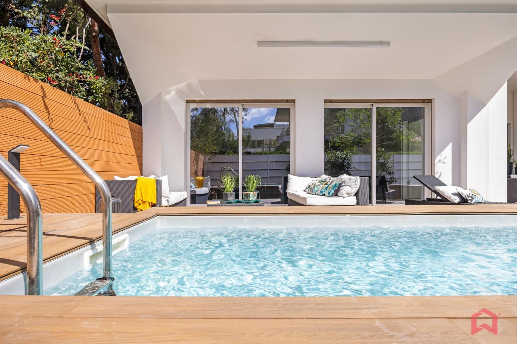 Appartamento In Villa Con Piscina Privata 팔레르모 외부 사진