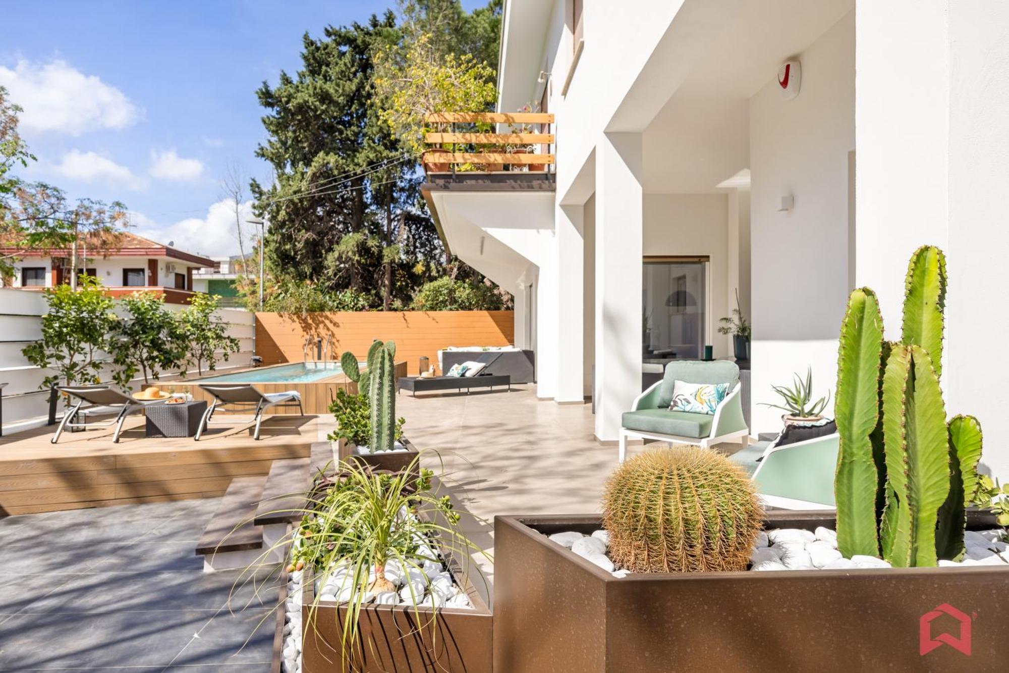 Appartamento In Villa Con Piscina Privata 팔레르모 외부 사진